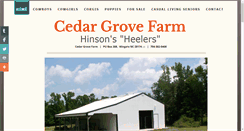 Desktop Screenshot of cedargrovecarolina.com