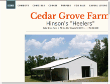 Tablet Screenshot of cedargrovecarolina.com